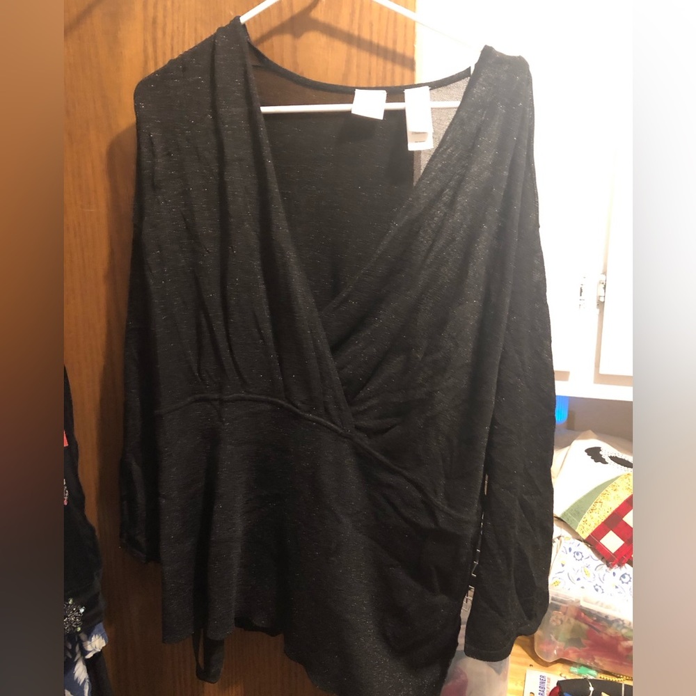 Emma James Glittery Black Sweater- 744 $25 or $20 w/offer